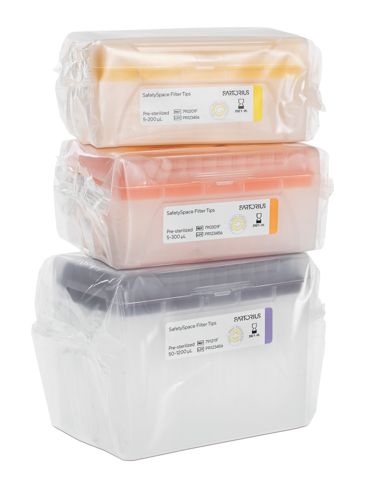 Наконечники SafetySpace з фільтром в штативі 300 мкл, стерильні, 96 од.